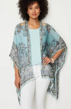 Airy Paisley Ruana | Jjill