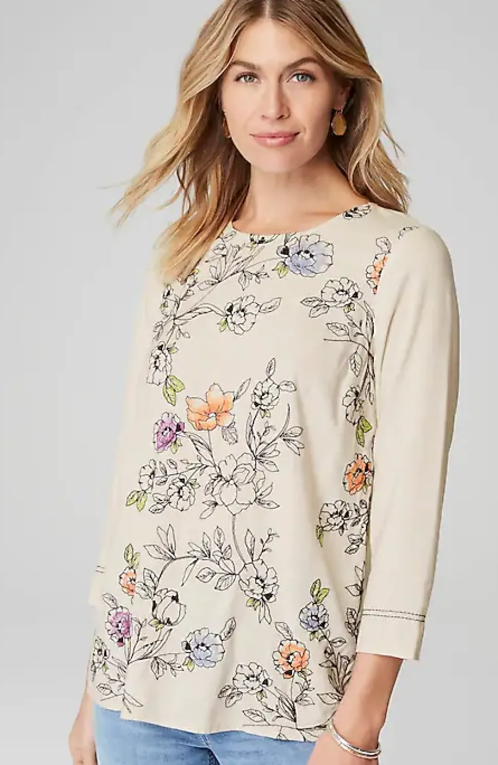 Botanical Gardens Embroidered Top | Jjill