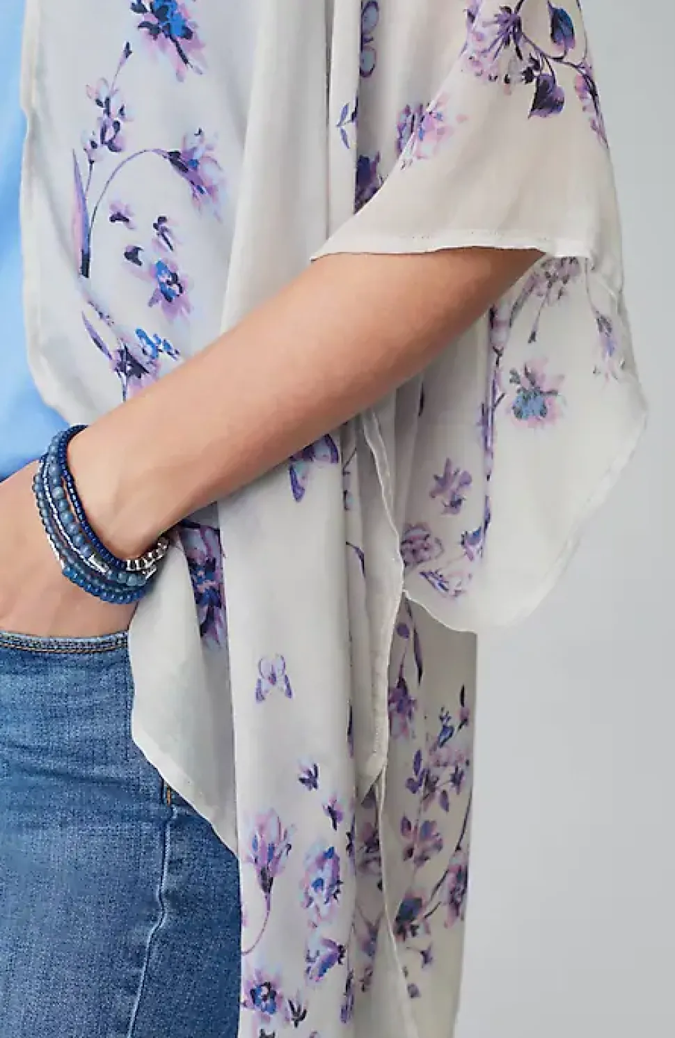 Butterfly-Printed Ruana | Jjill