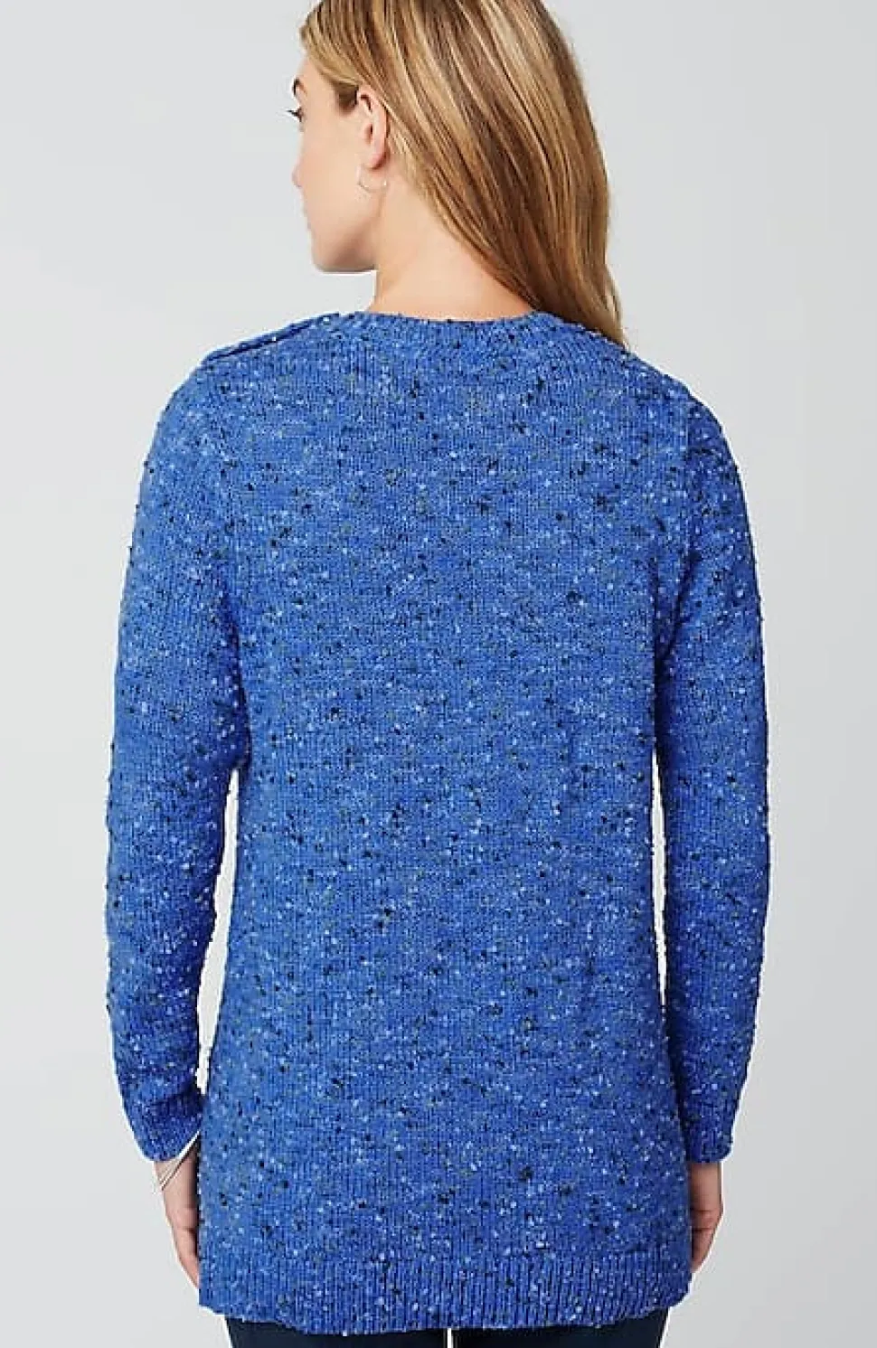 Buttoned-Shoulder Pullover Sweater | Jjill