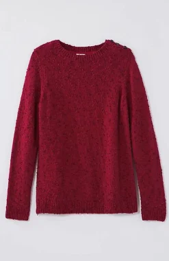 Buttoned-Shoulder Pullover Sweater | Jjill