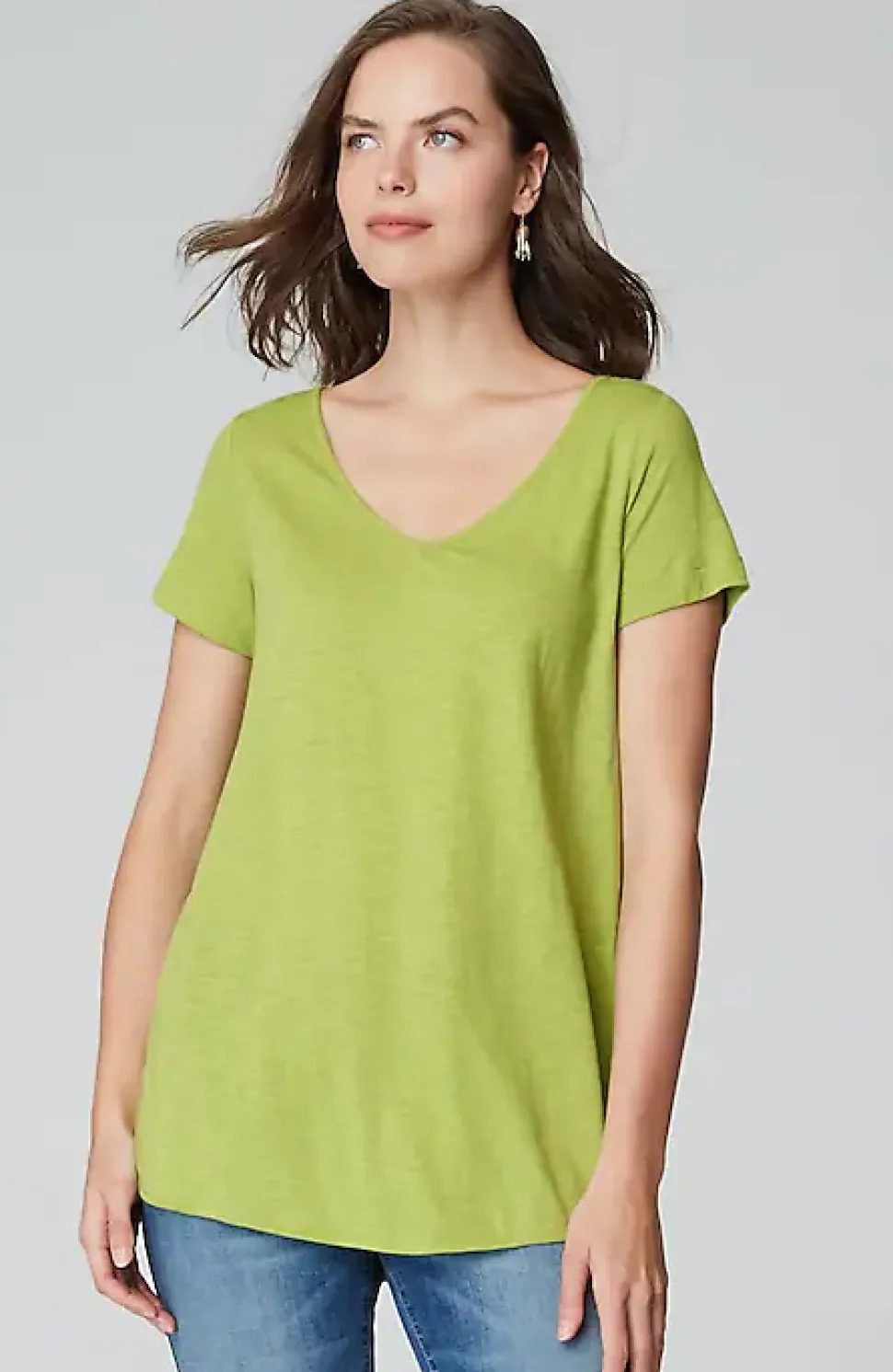 Cotton And Tencel Modal Shirttail Tunic | Jjill