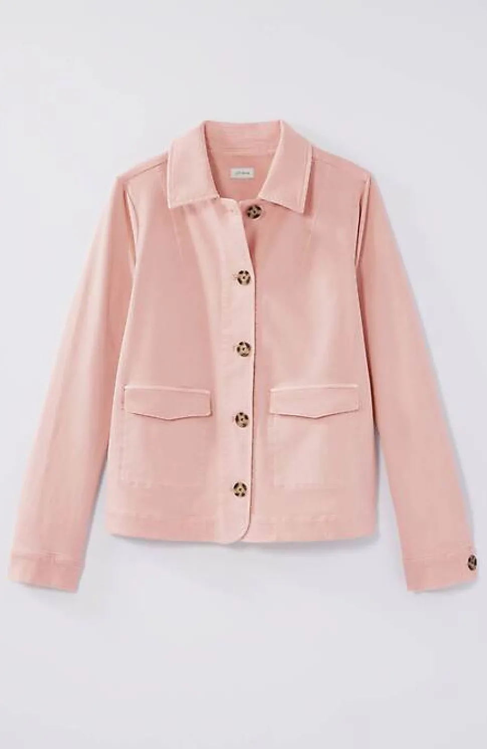 Curved-Hem Denim Jacket | Jjill