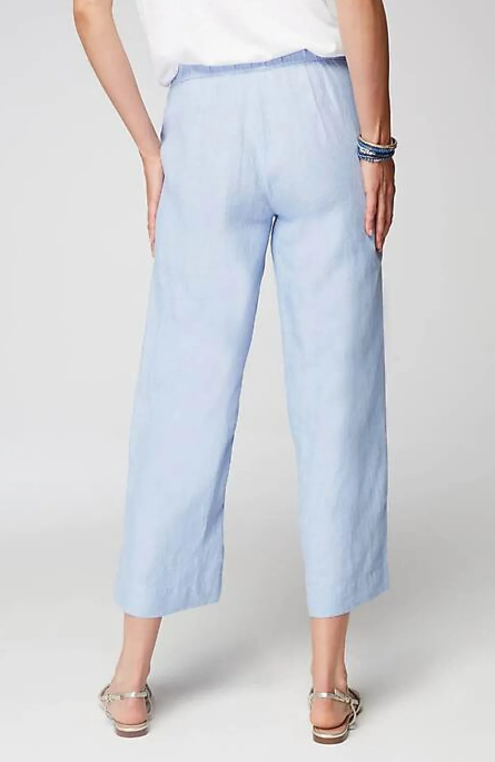 Easy Linen Wide-Leg Crops | Jjill
