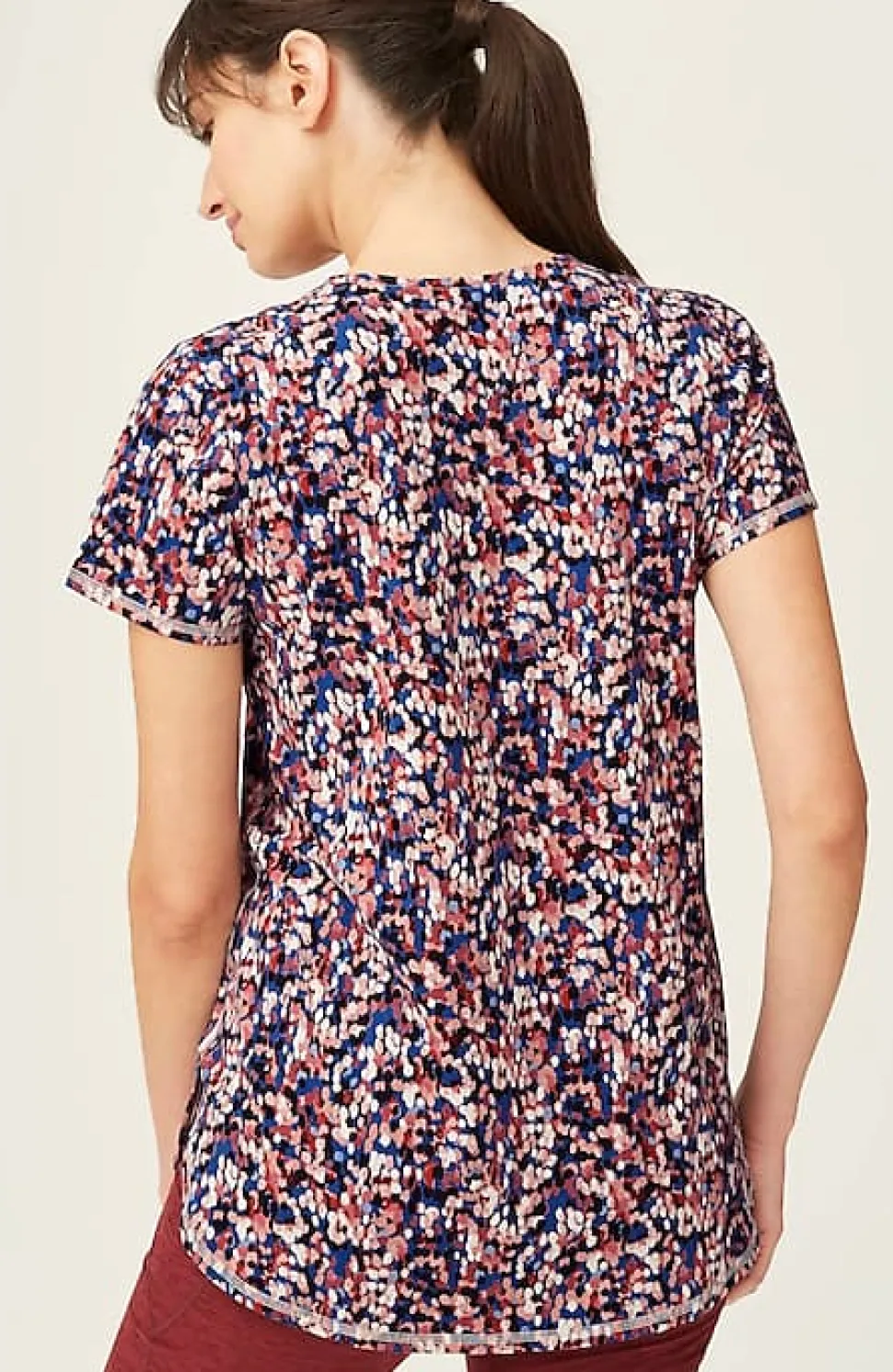 Fit Progress Pima-Stretch Shirttail Tee| Jjill