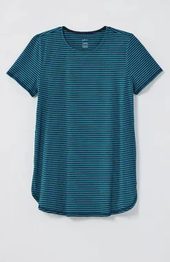 Fit Progress Pima-Stretch Shirttail Tee| Jjill