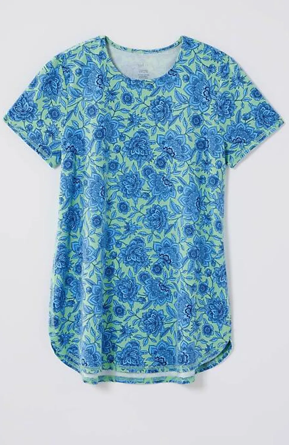 Fit Progress Pima-Stretch Shirttail Tee| Jjill