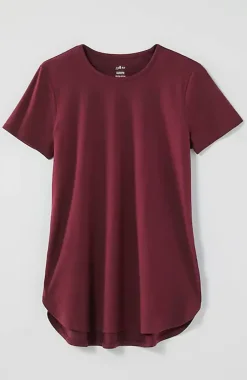 Fit Progress Pima-Stretch Shirttail Tee| Jjill