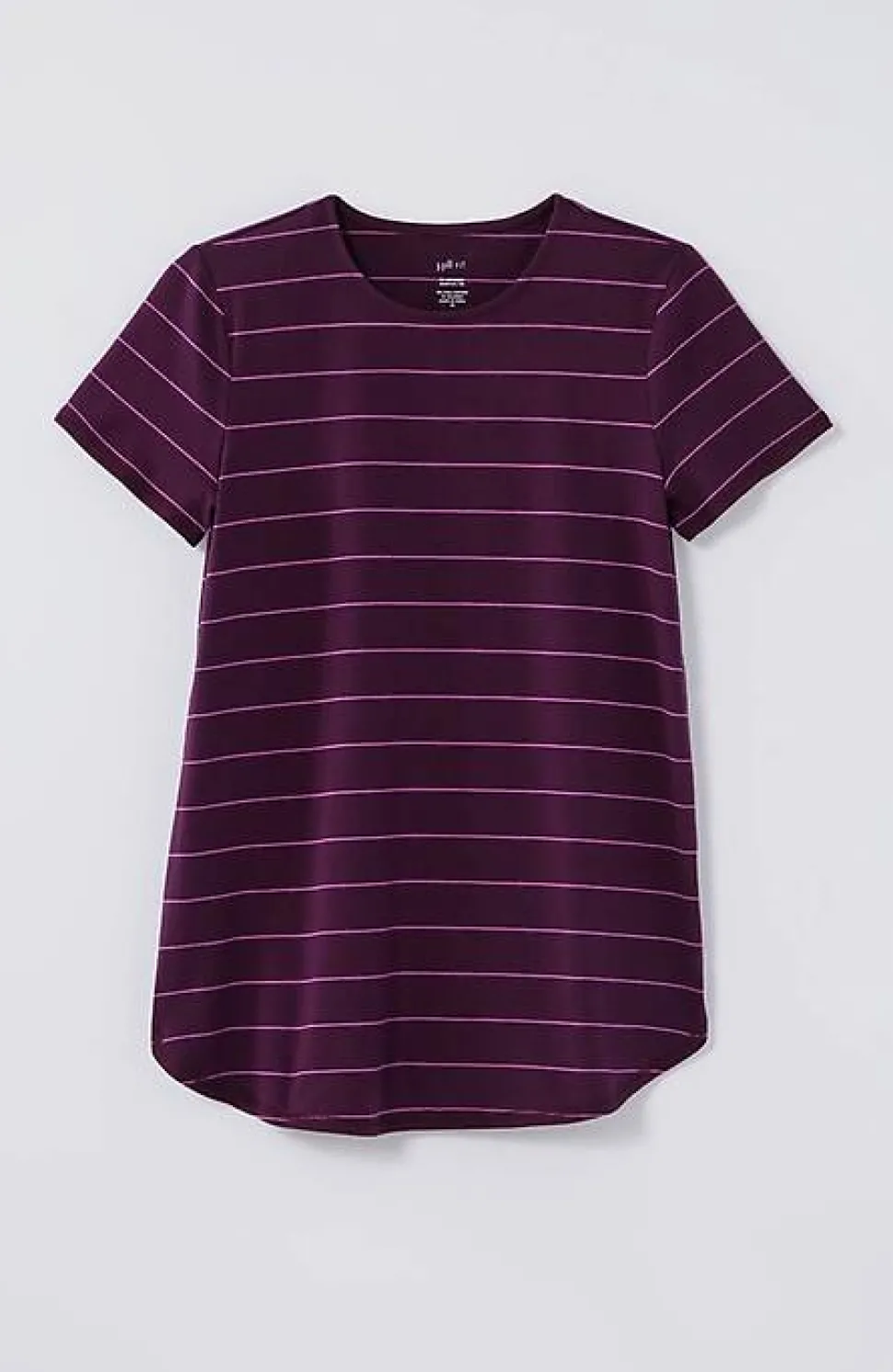 Fit Progress Pima-Stretch Shirttail Tee| Jjill