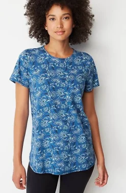 Fit Progress Pima-Stretch Shirttail Tee| Jjill