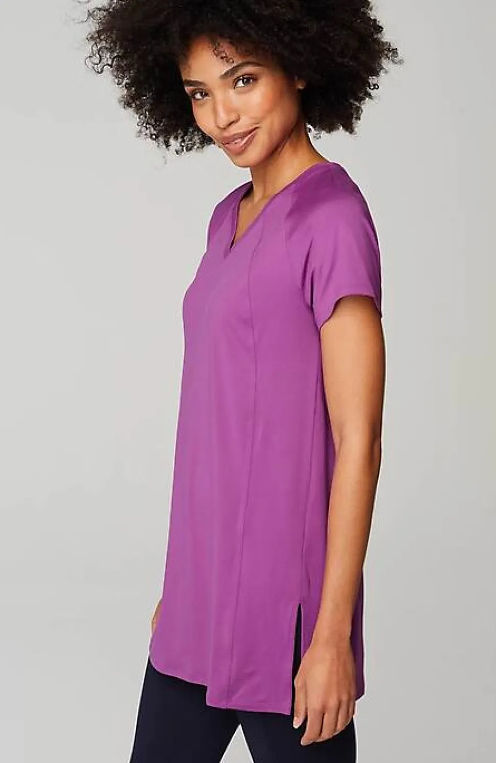 Fit Supreme-Stretch Seamed Tunic | Jjill