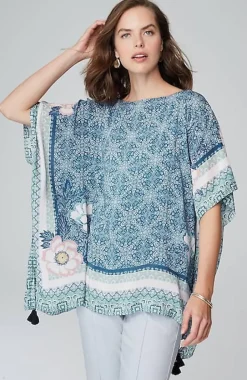 Floral Medallion Poncho | Jjill