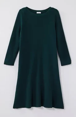 Flounced-Hem Sweater Dress | Jjill