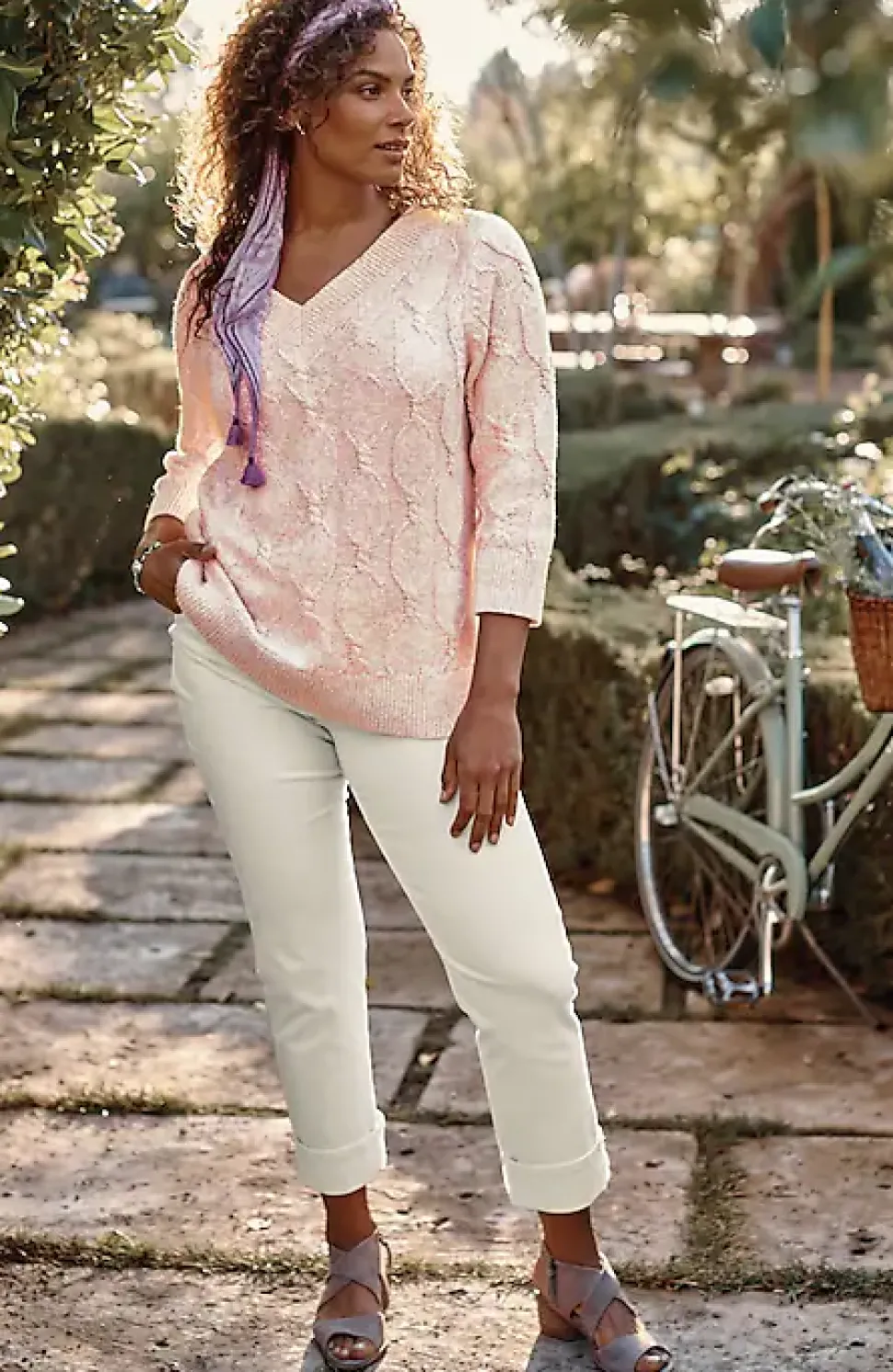 High-Rise Straight-Leg Cuffed Jeans | Jjill
