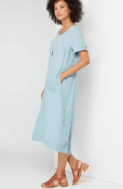 Indigo High-Low Dress | Jjill