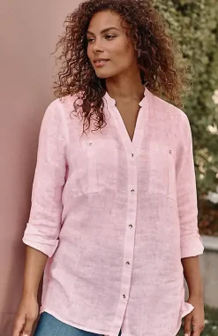 Linen Garment-Dyed Tunic | Jjill