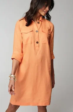 Linen Popover Shirtdress | Jjill