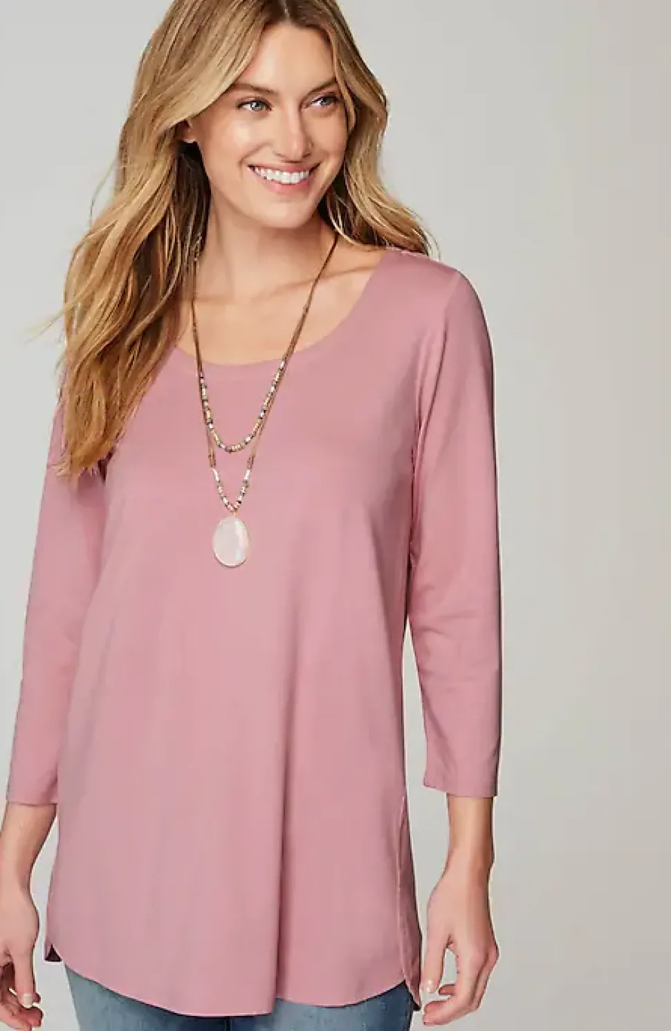 Luxe Supima® A-Line Tunic | Jjill