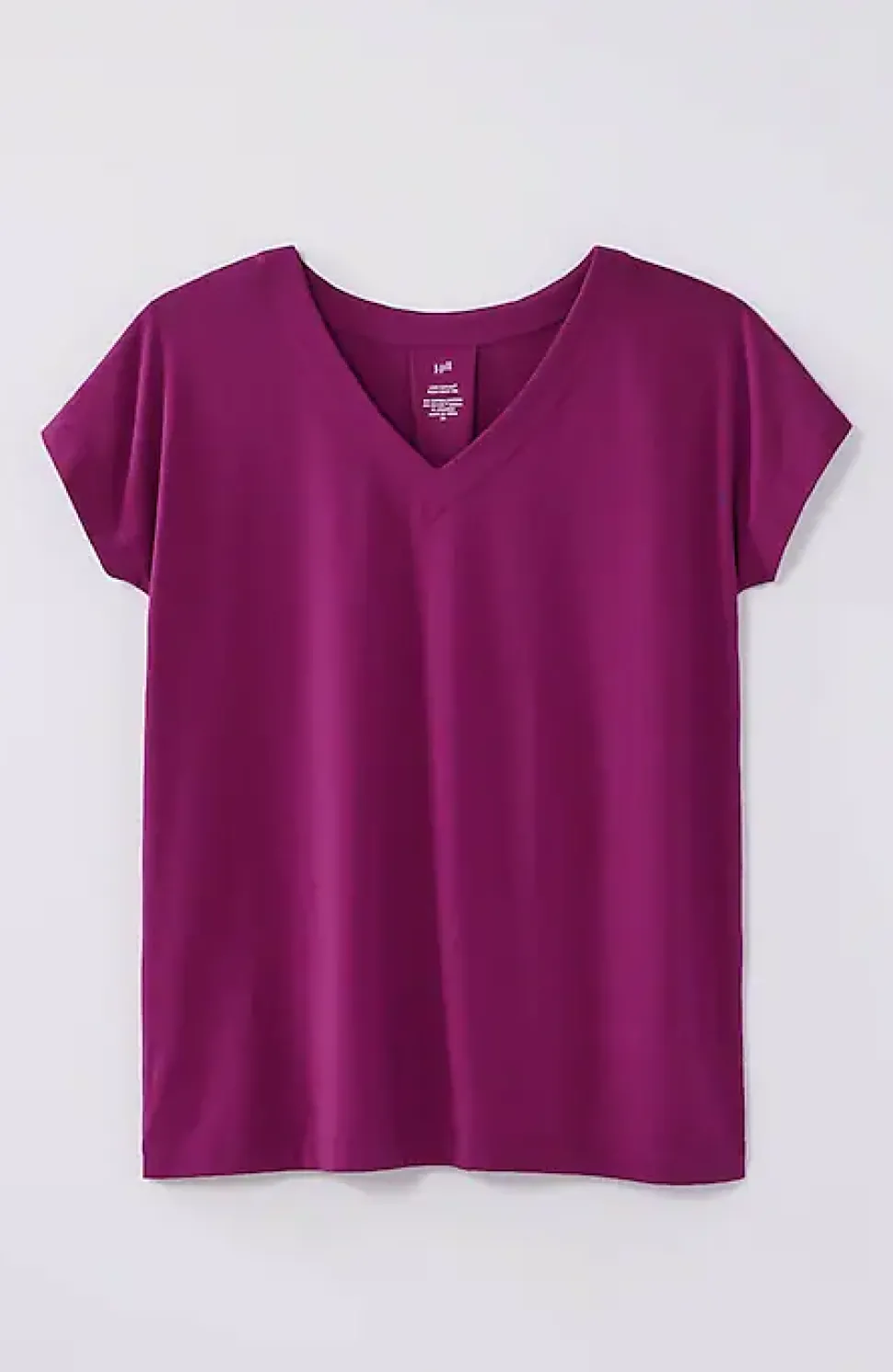 Luxe Supima® Pleat-Back Tee | Jjill