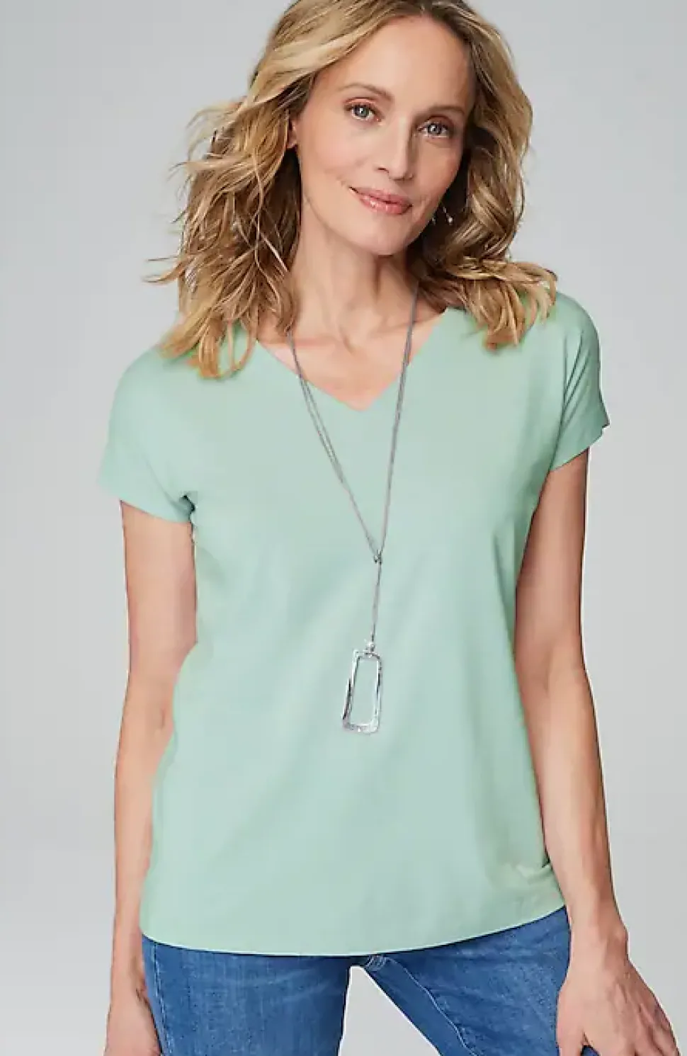 Luxe Supima® Pleat-Back Tee | Jjill