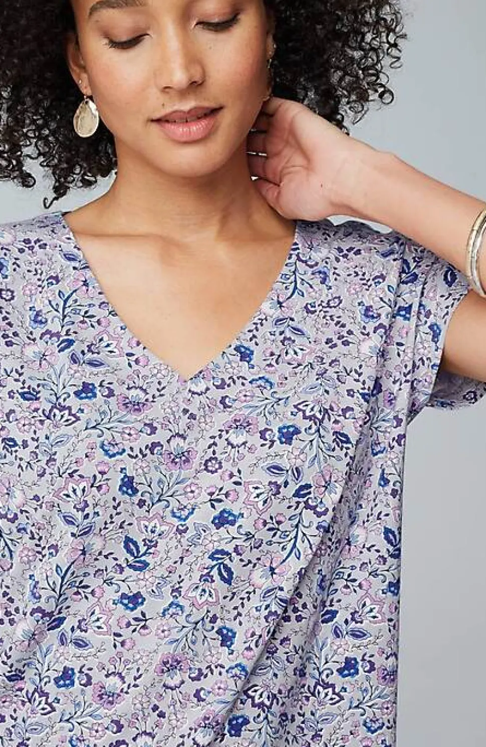 Luxe Supima® Pleat-Back Tee | Jjill