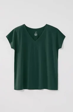 Luxe Supima® Pleat-Back Tee | Jjill