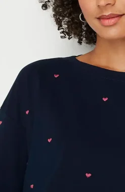 More Love Embroidered Sweatshirt | Jjill