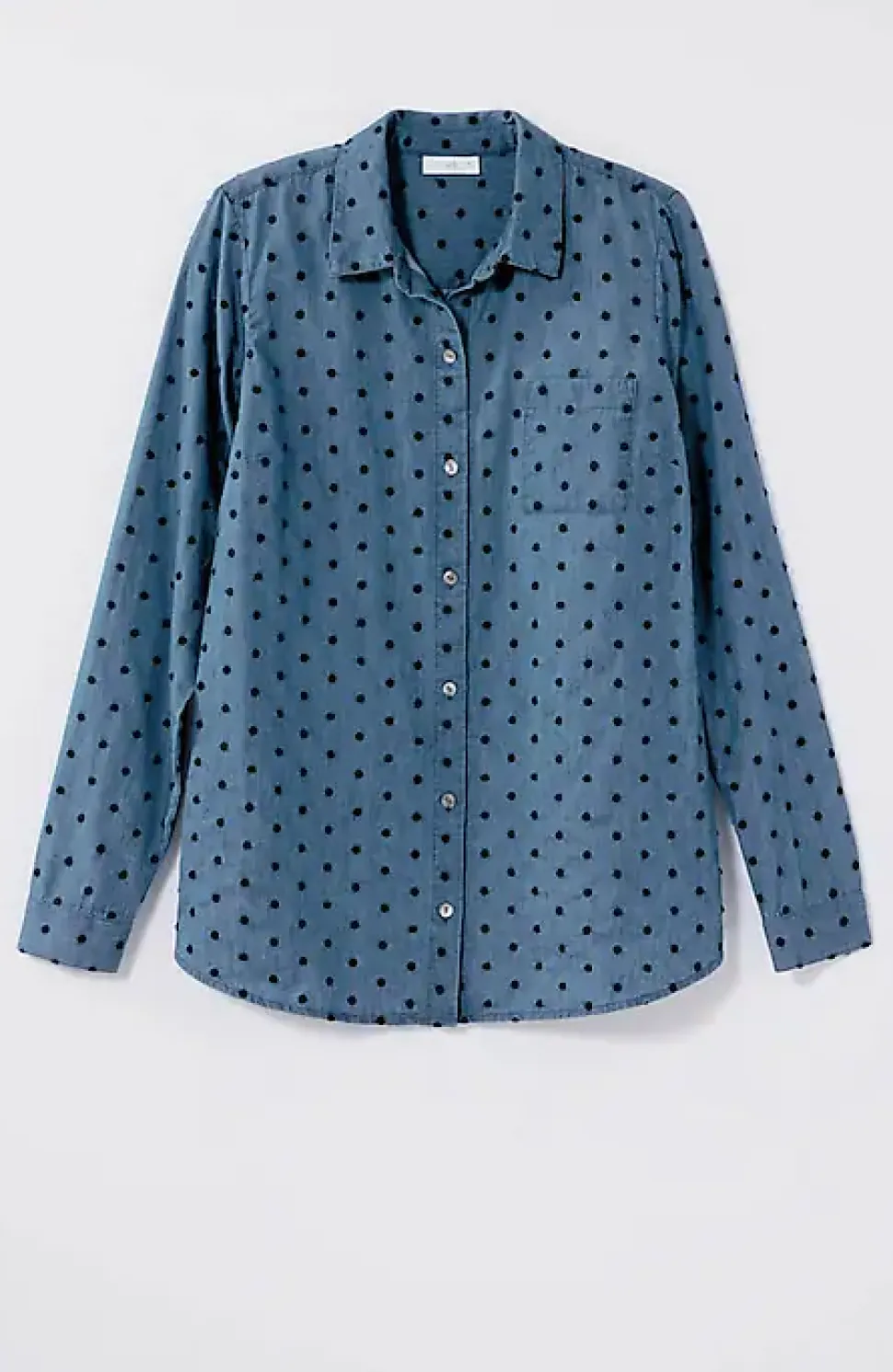 One-Pocket Shirred-Back Shirt | Jjill