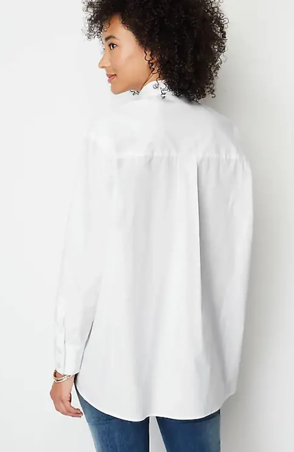 Oversized Cotton Poplin Tunic | Jjill