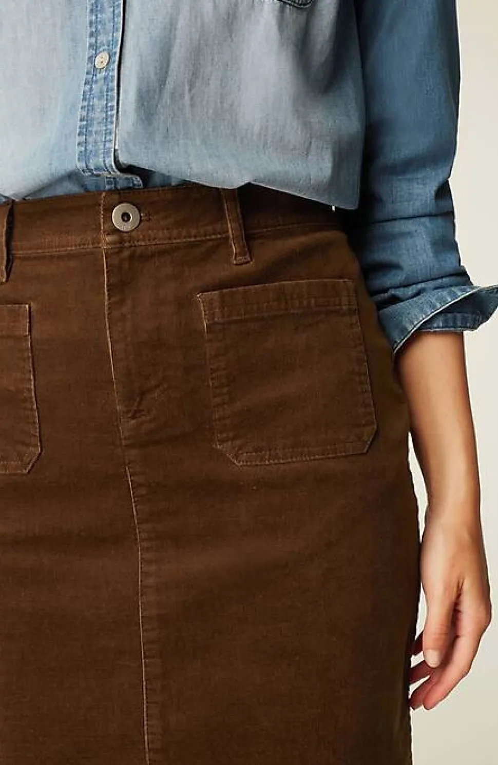 Patch-Pocket Skirt | Jjill