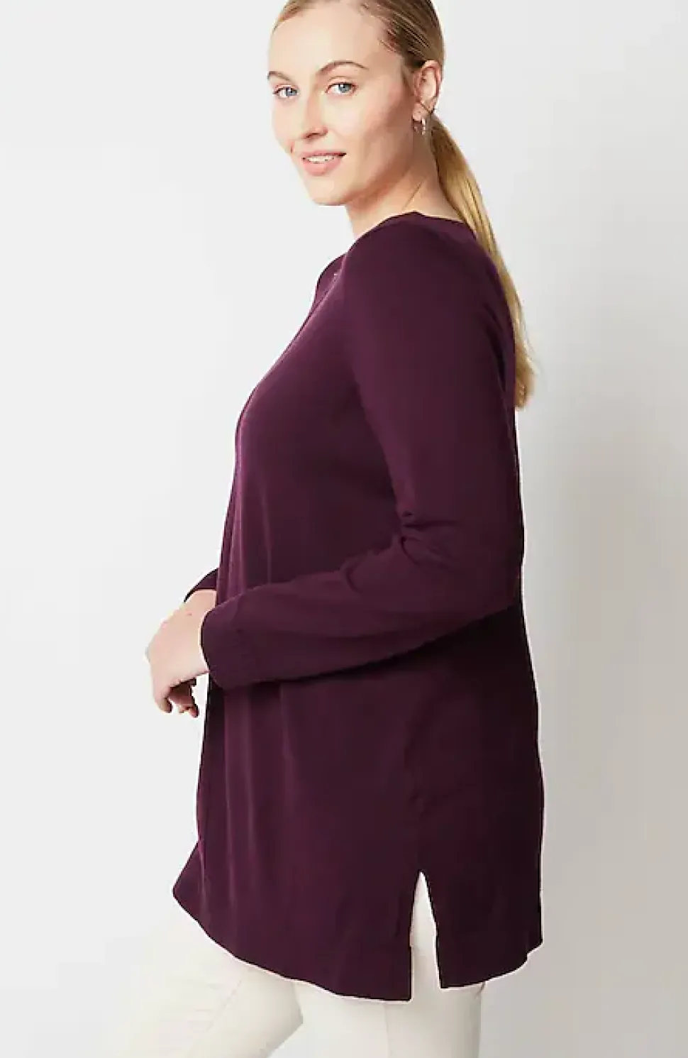 Pintucked Sweater-Tunic | Jjill