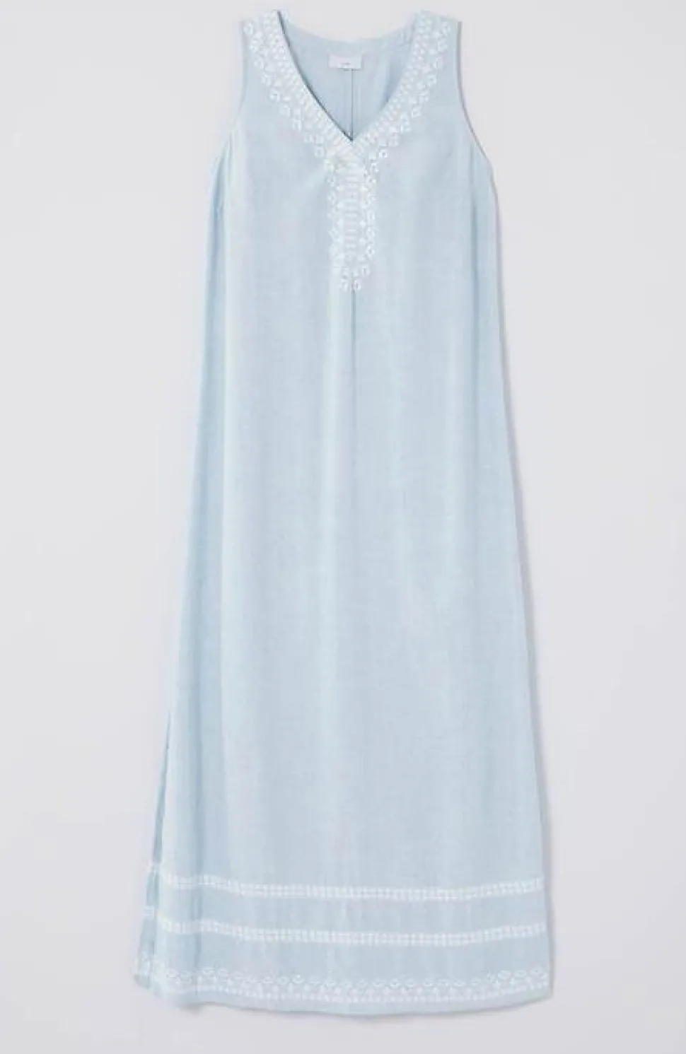 Placed-Embroidery Maxi Dress | Jjill