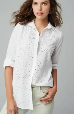 Placed-Eyelet Tunic | Jjill