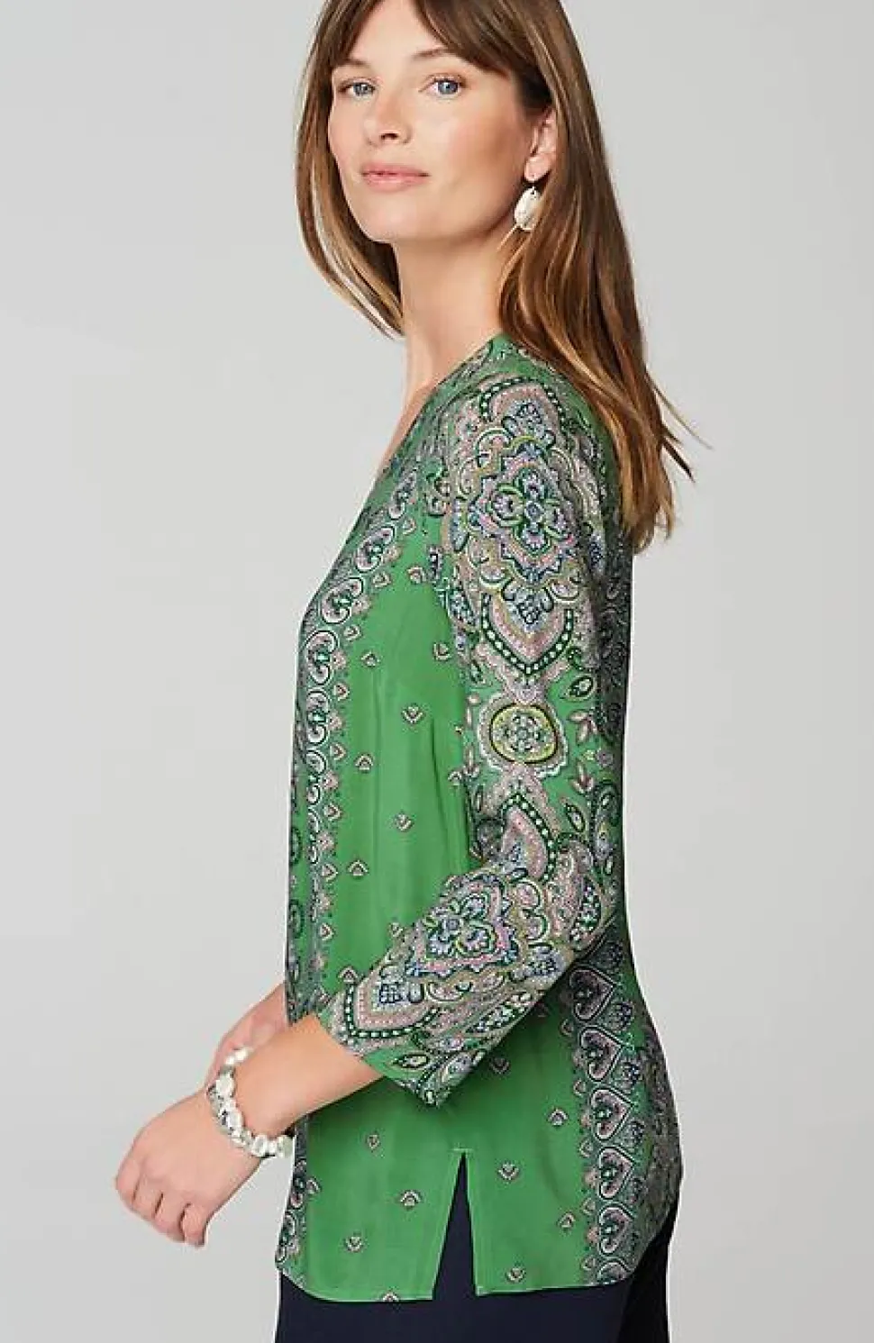 Placed-Paisley Top | Jjill