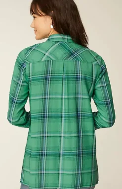 Plaid Button-Front Tunic | Jjill