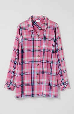 Plaid Button-Front Tunic | Jjill