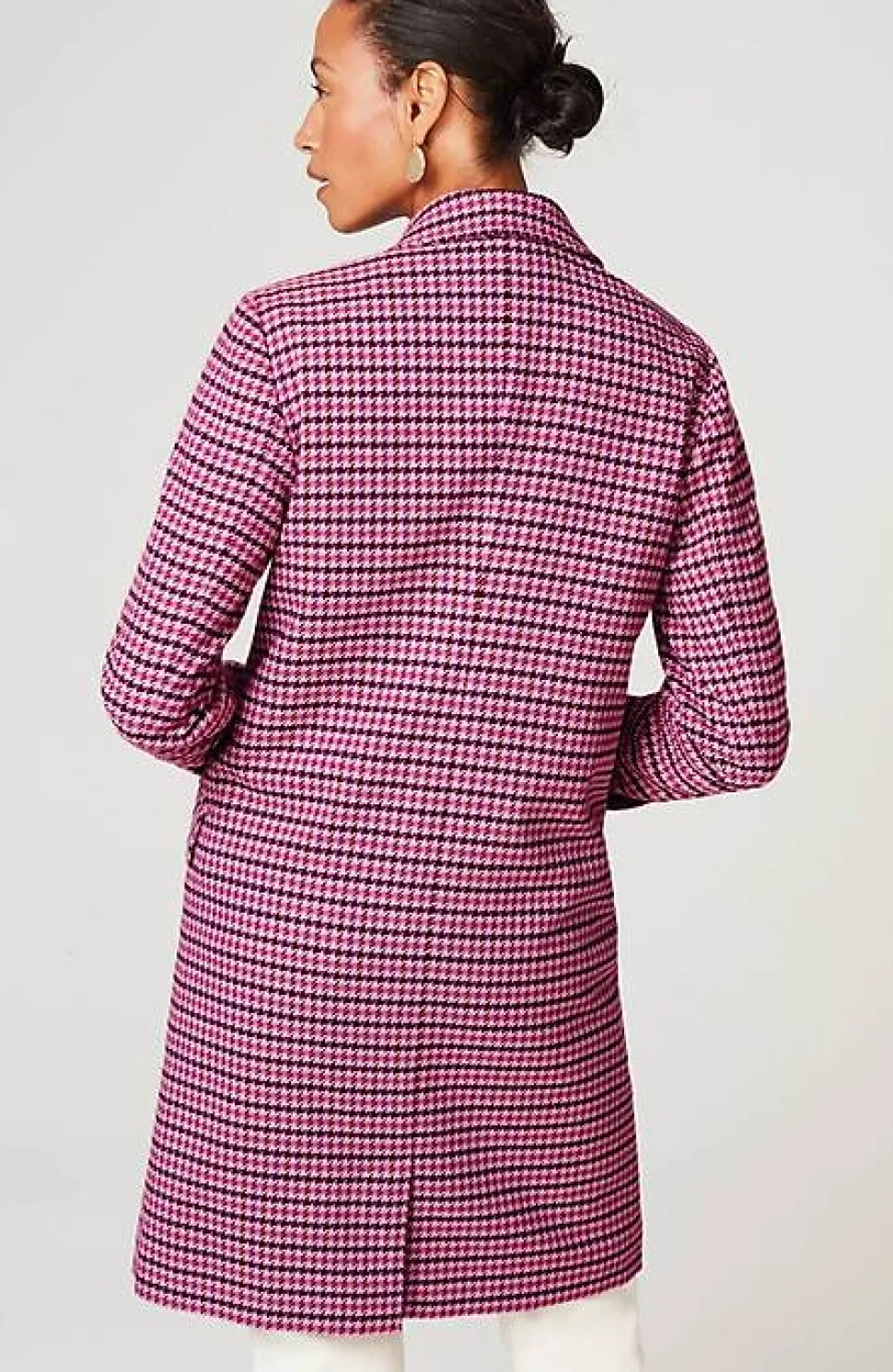 Plaid Notched-Collar Jacket | Jjill