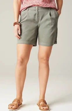 Pleated Shorts With Rope Belt | Jjill
