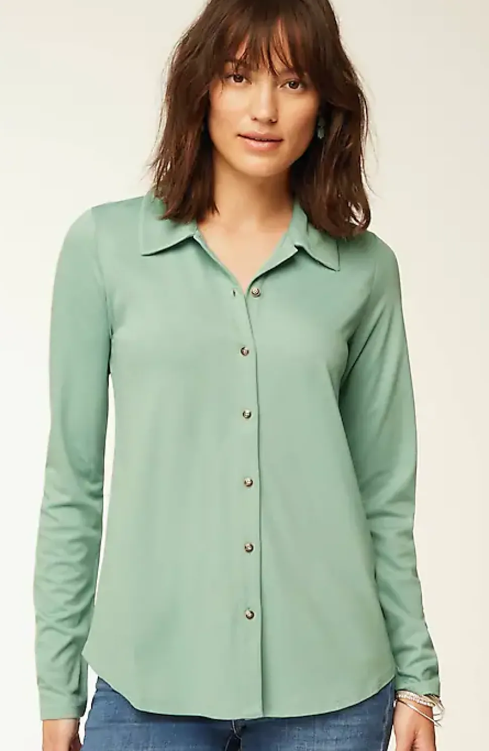 Ponte Knit Shirt | Jjill