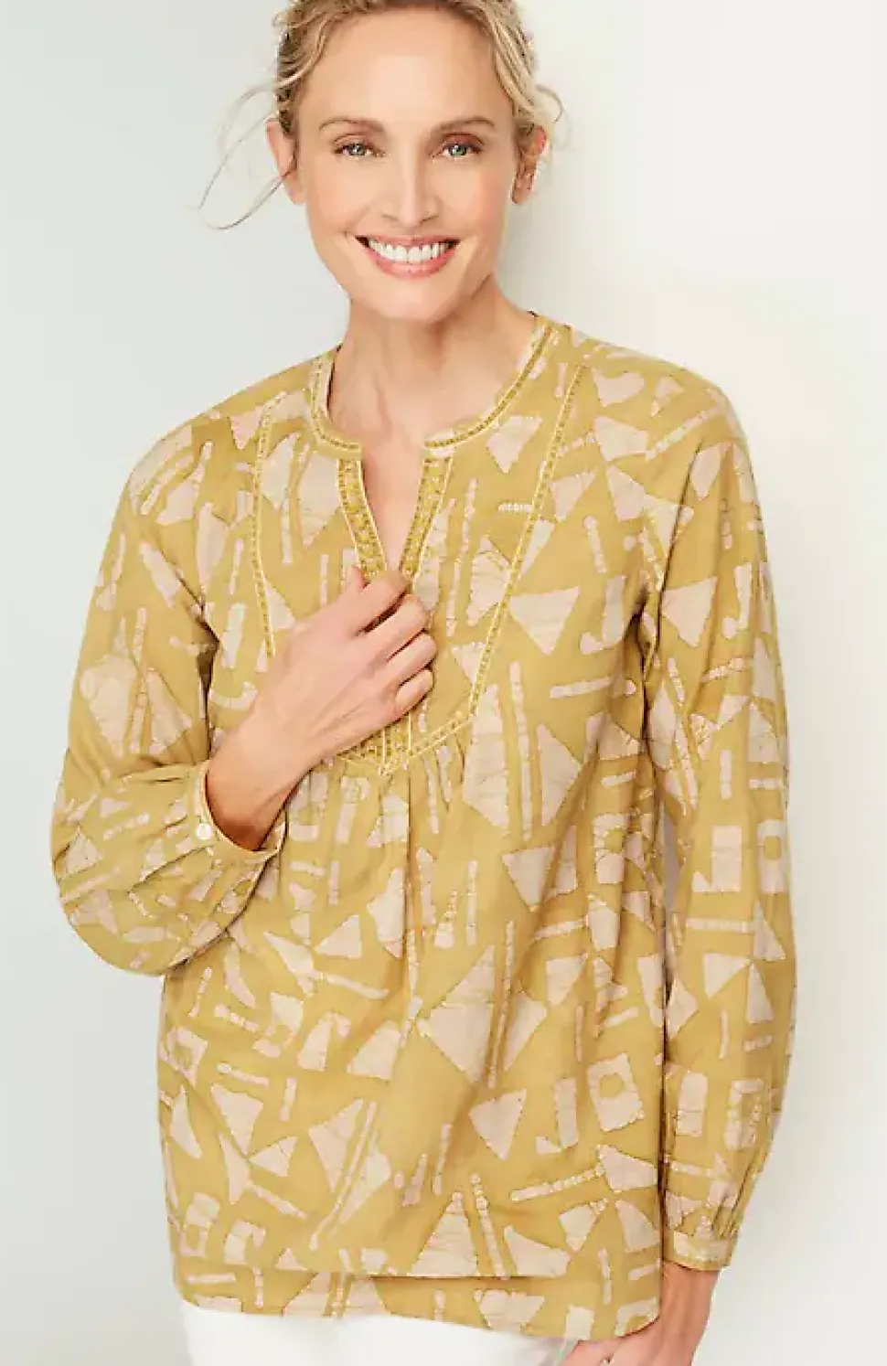 Pure Jill Batik-Printed Tunic | Jjill