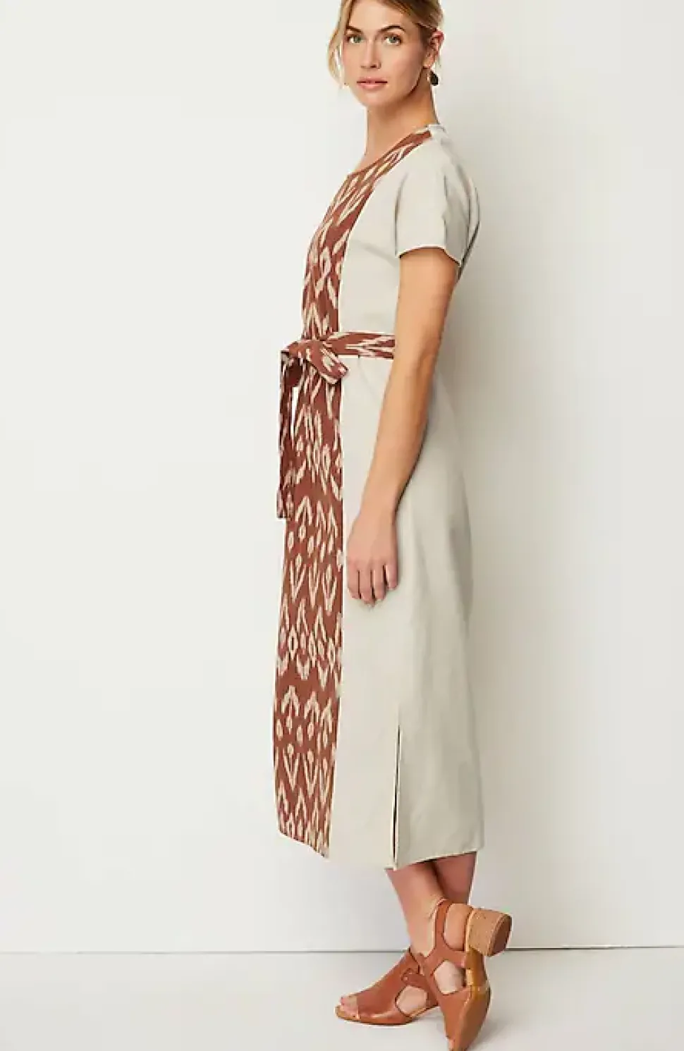 Pure Jill Belted Ikat Dress | Jjill