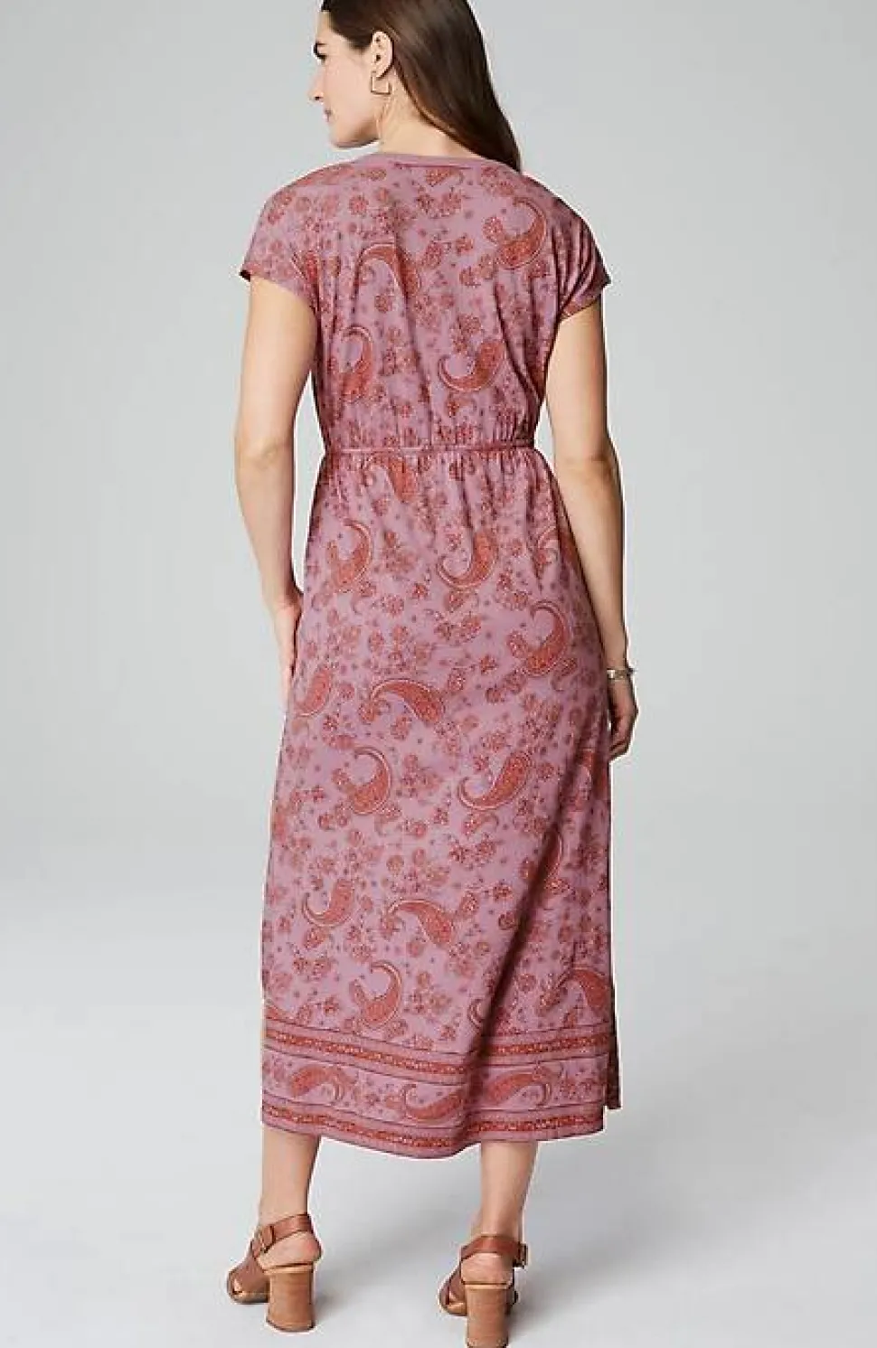 Pure Jill Border-Print Maxi Dress | Jjill