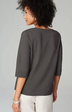 Pure Jill Hemp U0026 Cotton Henley Top | Jjill