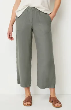 Pure Jill Linen-Blend Wide-Leg Crops | Jjill