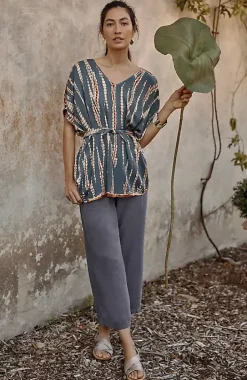 Pure Jill Linen-Blend Wide-Leg Crops | Jjill