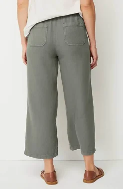 Pure Jill Linen-Blend Wide-Leg Crops | Jjill