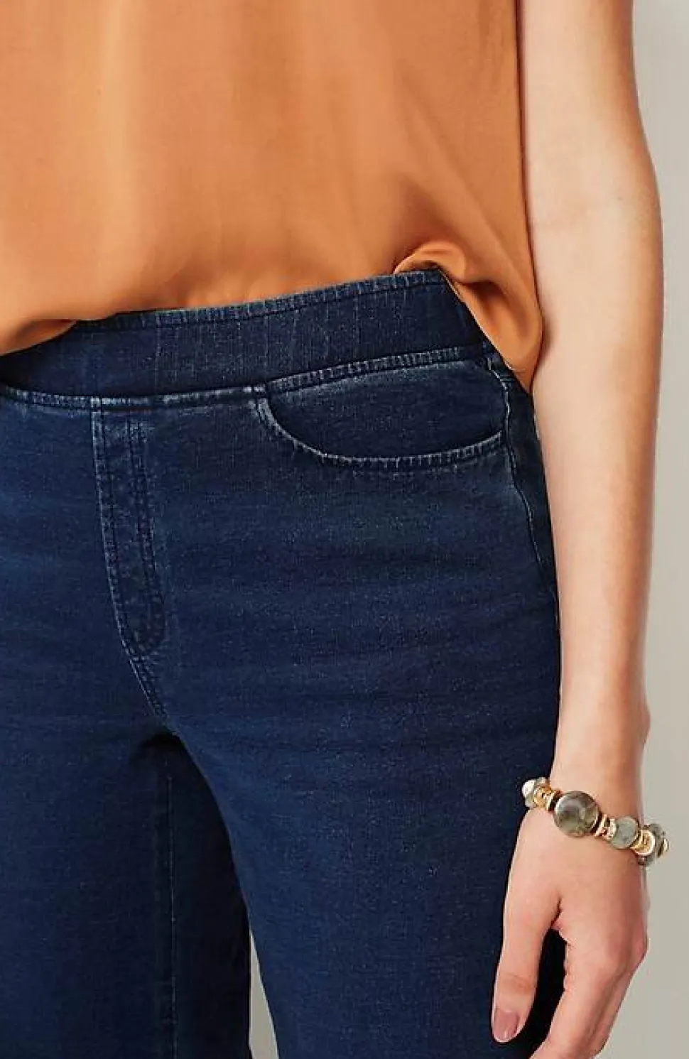Pure Jill 5-Pocket Knit Wide-Leg Jeans | Jjill