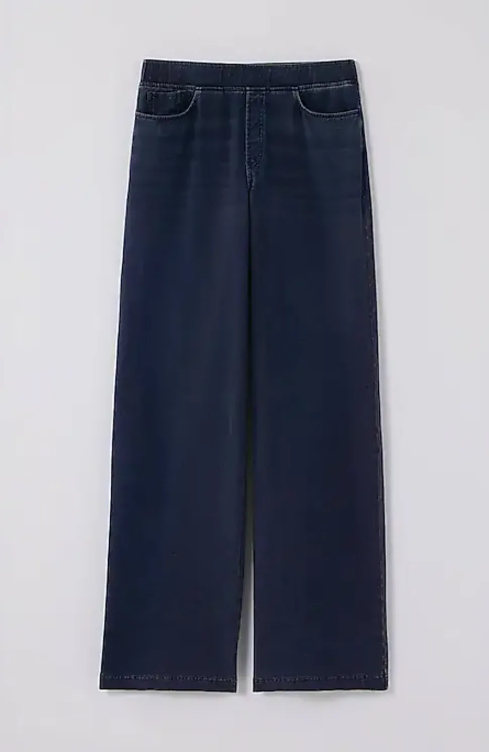 Pure Jill 5-Pocket Knit Wide-Leg Jeans | Jjill