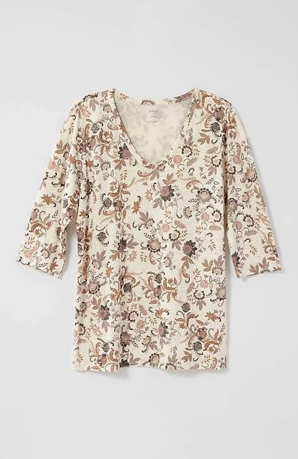Pure Jill Printed Soft-V-Neck Top | Jjill