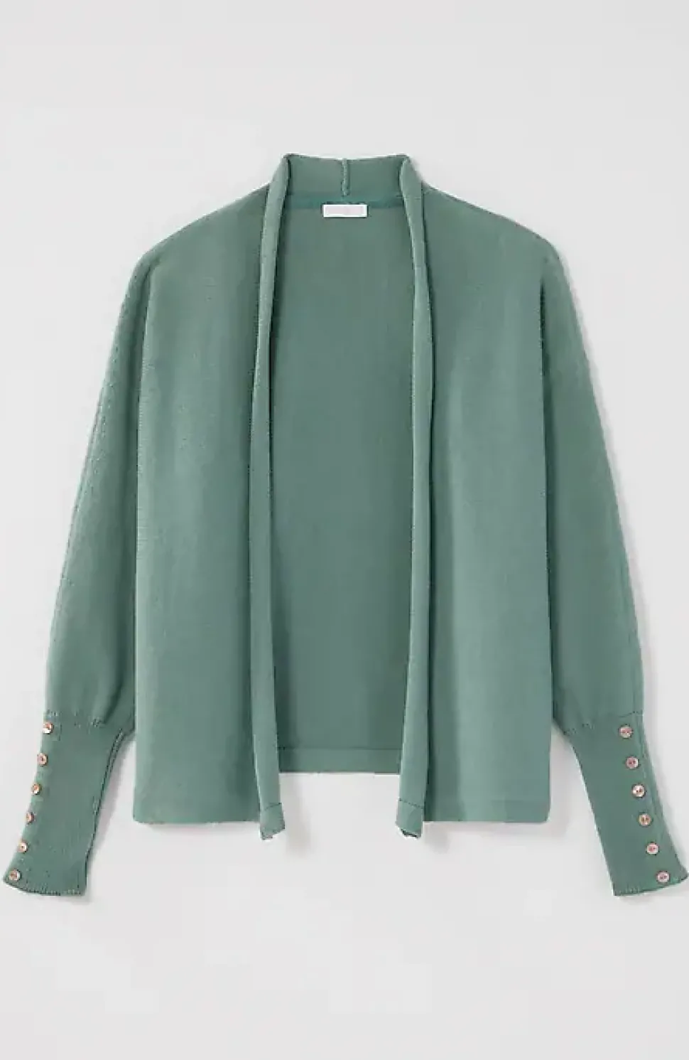 Pure Jill Ribbed Button-Cuffed Cardi | Jjill